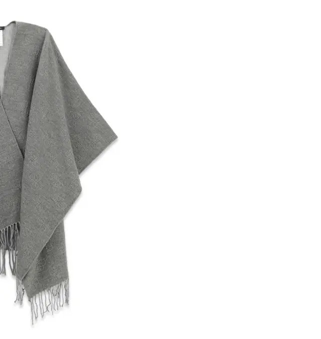 Poncho GUESS AW5660POL03 Γκρι - ONE SIZE 3