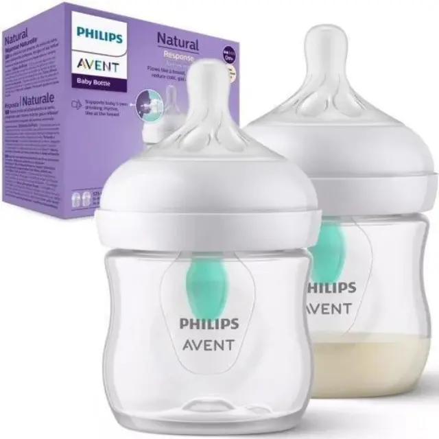 Philips Σετ Πλαστικά Μπιμπερό Natural Response Κατά των Κολικών με Θηλή Σιλικόνης για 0+ μηνών 125ml 2τμχ 3