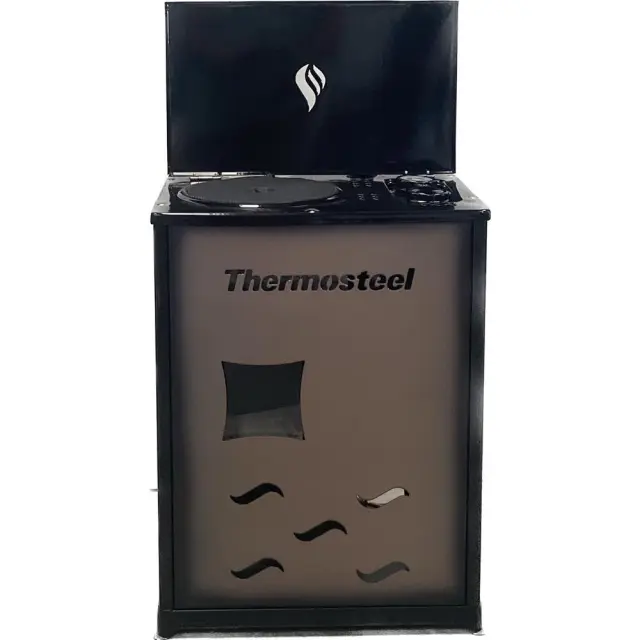 ThermoSteel Θερμάστρα - Σόμπα πετρελαίου εμαγιέ Γκρί-Μαύρο / D9000G