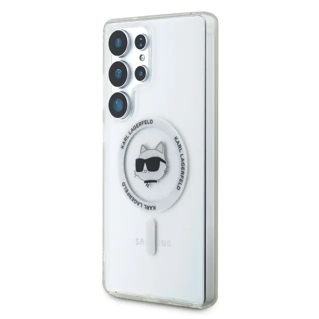 Karl Lagerfeld IML Choupette Head MagSafe Case for Samsung Galaxy S25 Ultra Transparent 2