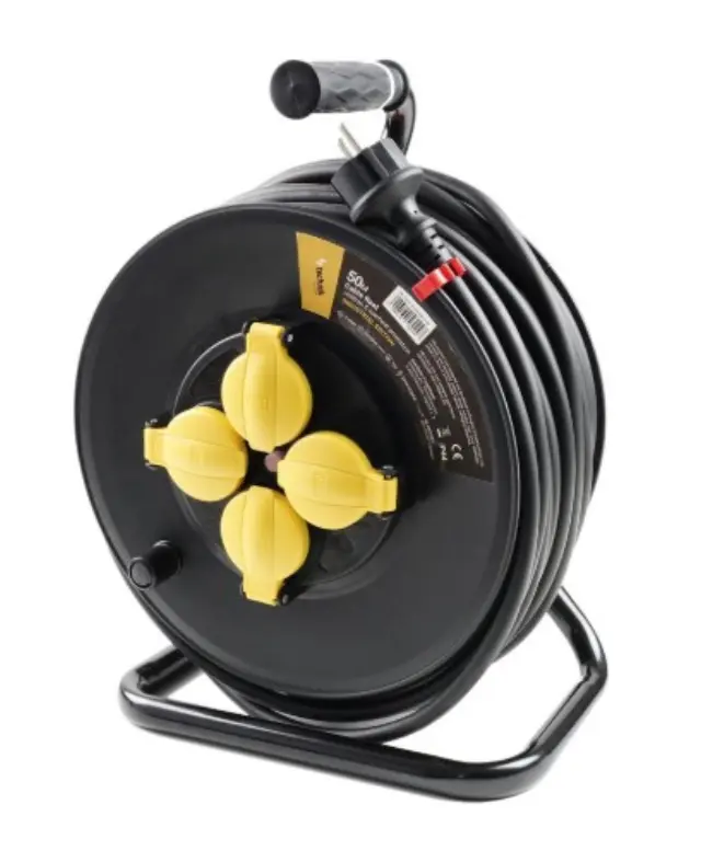 Technik Industrial Στροφείο 4 θέσεων 50m 1,5mm2 (IP44) 16A 41.003.0003