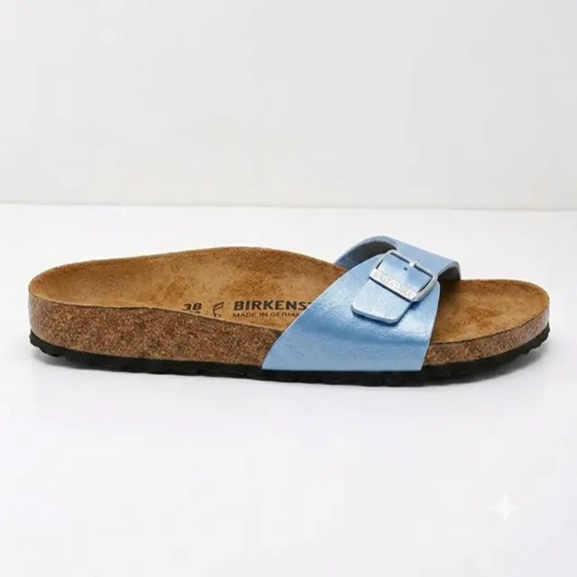 Birkenstock Πέδιλα Γυναικείο Birko-Flor(ανθεκτικό υλικό της Birkenstock-επιτρέπει την επαφή με το νερό) Μπλέ BIR/MADRID GRACEFULL 1022699 RIV BLU