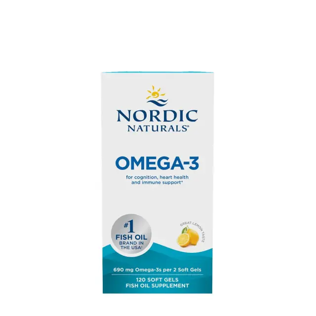 Nordic Naturals Omega-3 lemon, 120-softgels