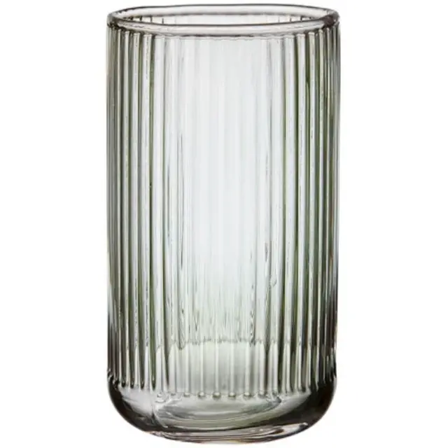 Ladelle Ποτήρι 410ml Ριγέ Πράσινο Zephyr Γυάλινο
