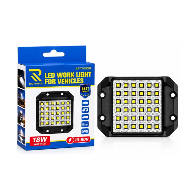 Rchang Προβολέας Εργασίας LED W19669 18W 10-80V για Οχήματα - W19669 18W 10-80V LED Work Light for Vehicles 0111826
