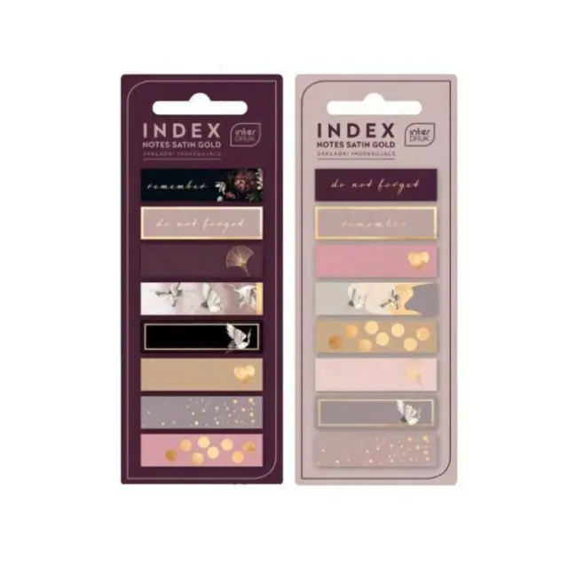 Interdruk Σελιδοδείκτης Satin Gold 8 Σχέδια (310248)