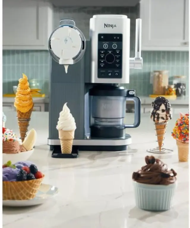 Ninja NC701EU CREAMi Scoop & Swirl Παγωτομηχανή 2x480ml Ασημί 2