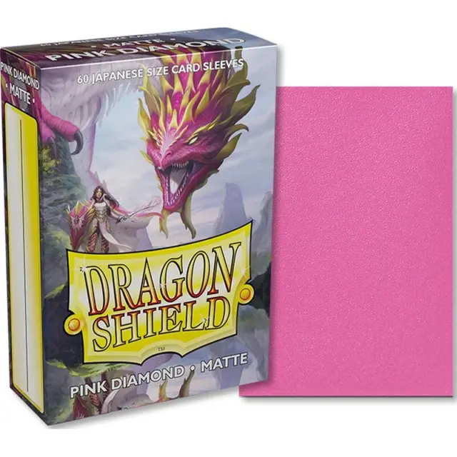 Dragon Shield Japanese Matte Sleeves - Pink Diamond Cornelia (60 Sleeves) 2