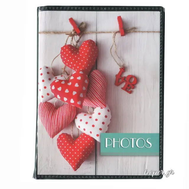 Άλμπουμ pocket με θήκες για 40 φωτογραφίες 10X15 love and hearts 03 (MC4640)
