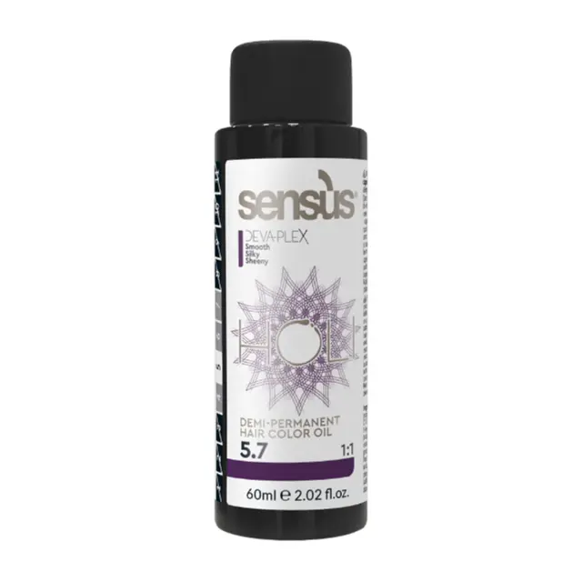 Holi-5.7 Ημι-Μόνιμη Βαφή - Light Violet Chestnut - Ανοιχτό Καστανό Βιολέ 60ml - Sensus