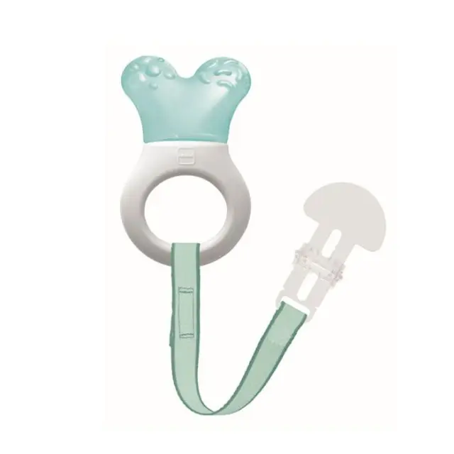 MAM Mini Cooler & Clip Μασητικός Κρίκος Οδοντοφυΐας με Gel από Σιλικόνη για 2m+ Μπλε