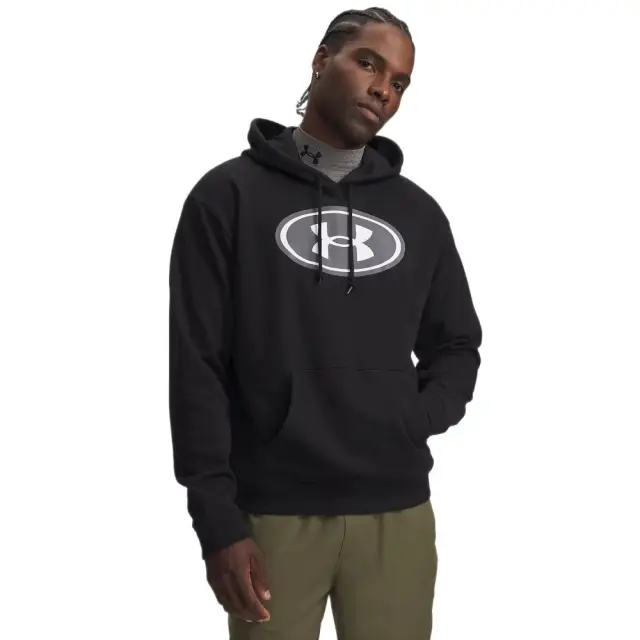 Under Armour Rival Fleece Branded Hoodie (6013456-008) - Μαύρο