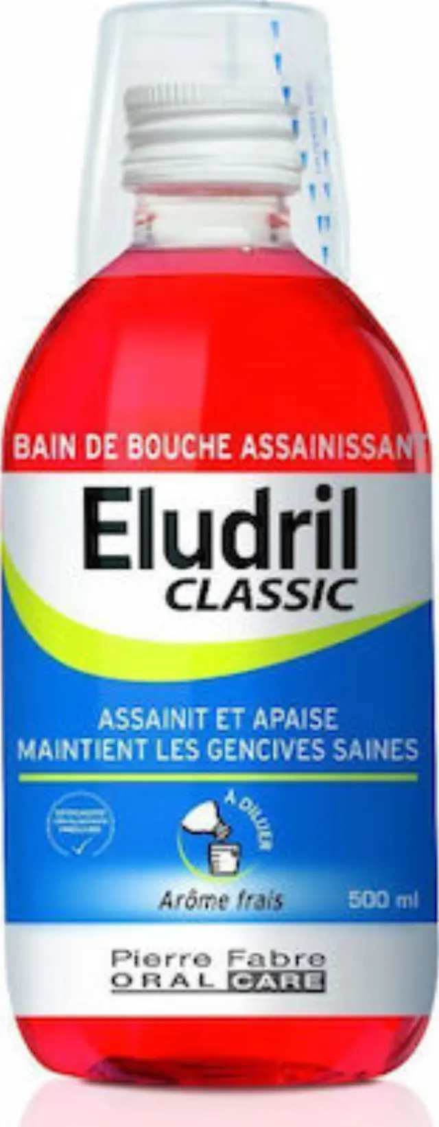 Elgydium Eludril Classic Στοματικό Διάλυμα κατά της Πλάκας 500ml