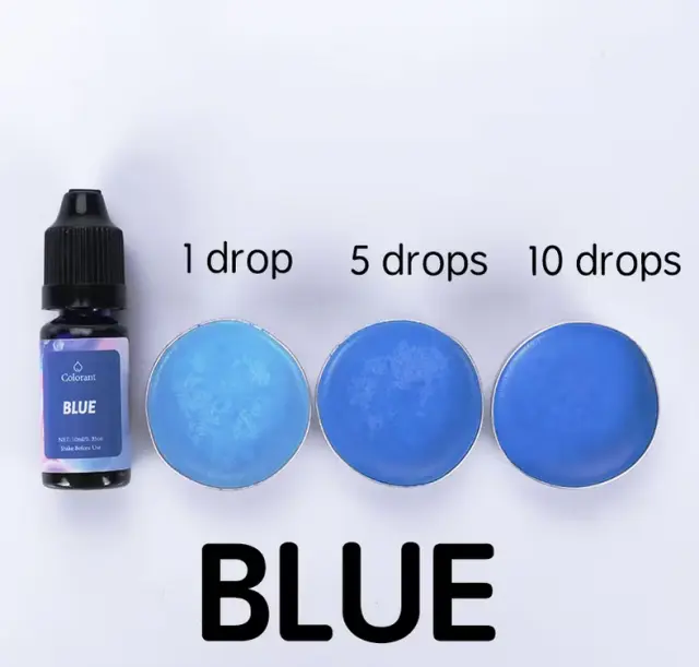 Χρώμα υγρό για κερί, Μπλε, 10ml