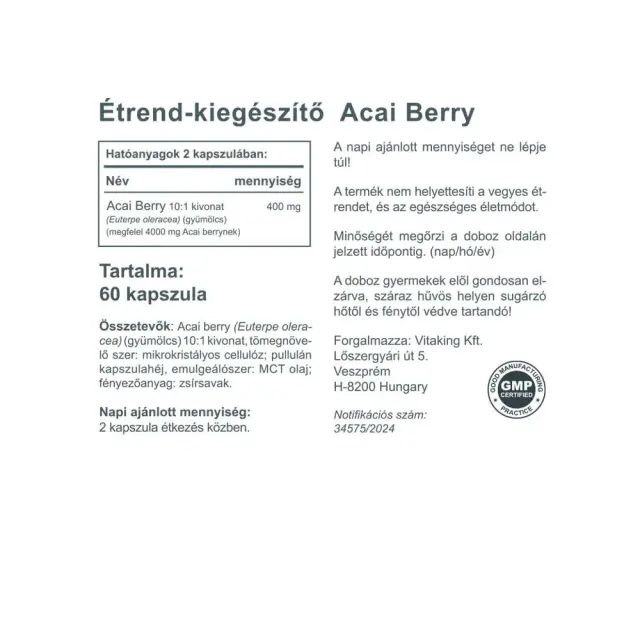 Vitaking Acai Berry 3000 mg 2