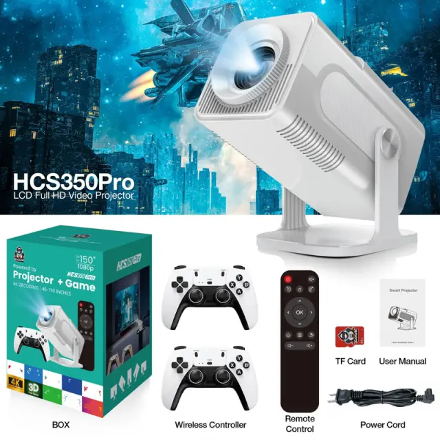 Gamer Φορητός Προβολέας Προτζέκτορας & Κονσόλα Παιχνιδιών - Projector + Game 0277005