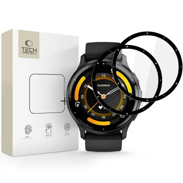 TECH-PROTECT GLASS FLEX+ 2-PACK GARMIN VENU 3 BLACK