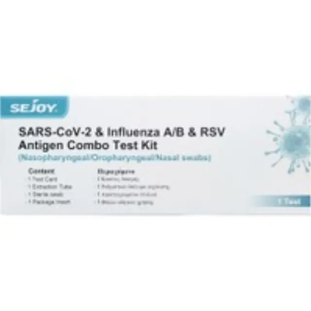 Sejoy Test 4 In 1 Sars Cov-2 & Influenza A/B & Rsv & Hmpv Μεταπευμονοϊού Kit 1τμχ
