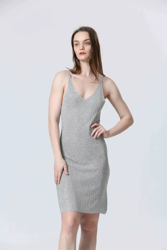 SEE U SOON KNIT DRESS (S25103014-GREY) - M/L 3