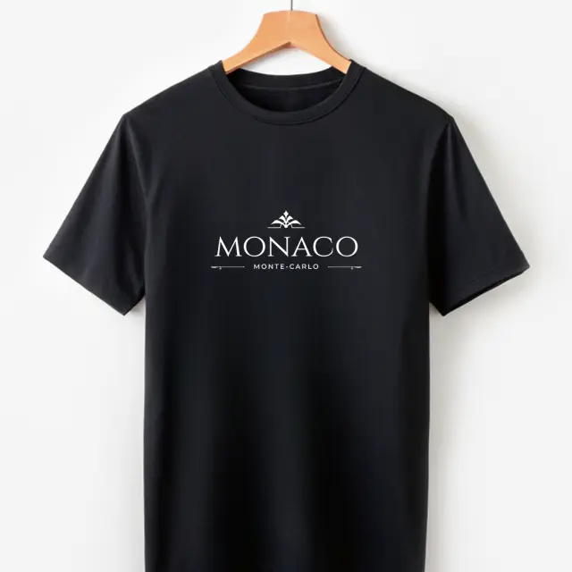 T-shirt Noshame® Μαύρο με τύπωμα Monaco - 122565 - XXL 3