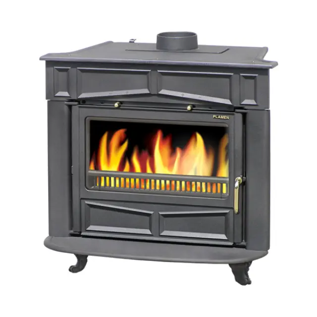 Plamen Glass Franklin Μαντεμένια Ενεργειακή Σόμπα Ξύλου 13kW