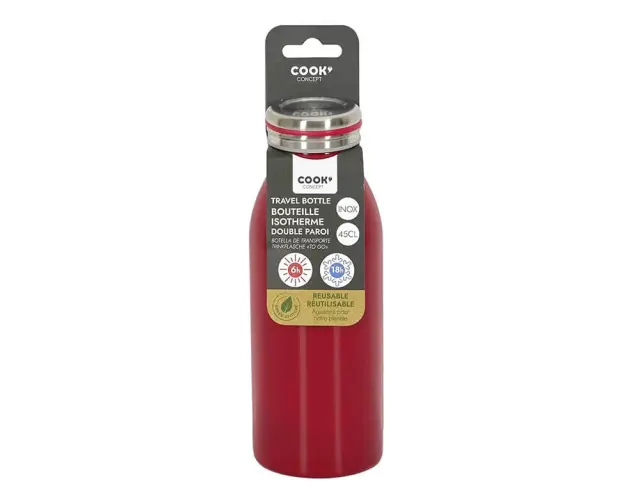 Mπουκάλι Θερμός Cook Concept με χωρητικότητα 450ml και διατήρηση θερμοκρασίας 6h ζεστό / 18h κρύο KA4806 3