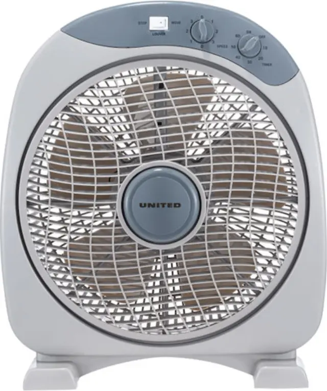 United UBF-1249 Ανεμιστήρας Box Fan 45W Διαμέτρου 30cm