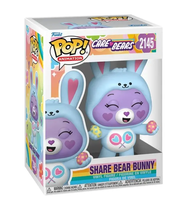 Φιγούρα Funko Pop! Animation: Care Bears - Share Bear Bunny #2145 Vinyl Figure 3