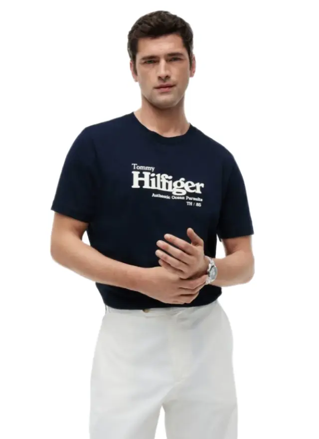 TommyHilfiger ανδρικό t-shirt με λογότυπο MW0MW43448-1