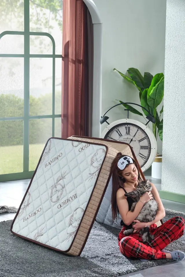 Stewehome Deluxe Πτυσσόμενο Στρώμα Ορθοπεδικό για Σπίτι & Κάμπινγκ μπεζ 70x180 cm