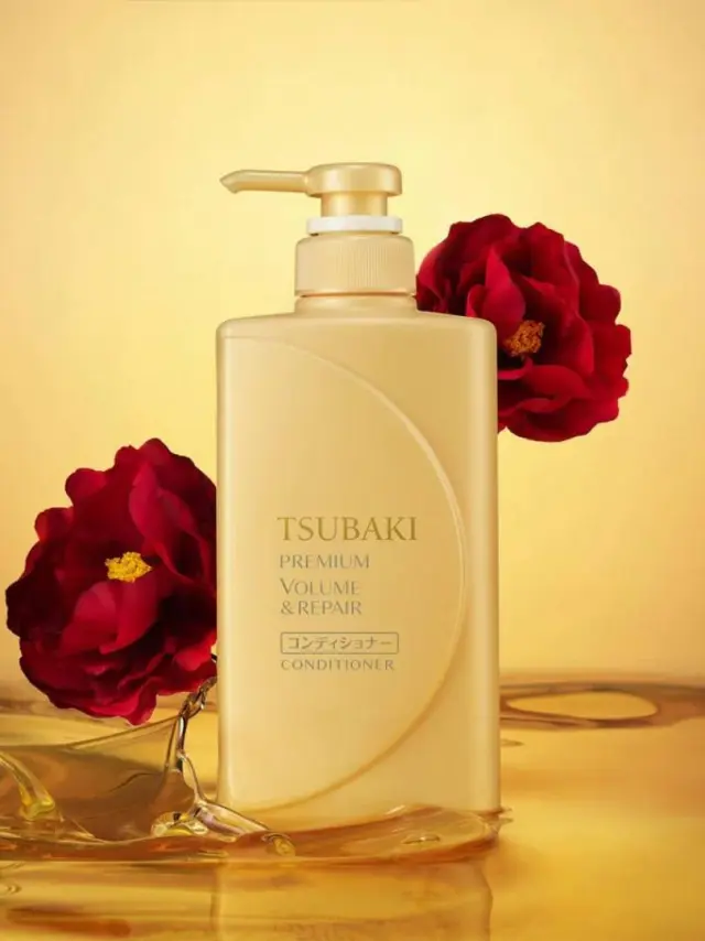TSUBAKI Premium Volume & Repair Conditioner 450ml - Μαλακτική κρέμα μαλλιών για επανόρθωση κ όγκο 2