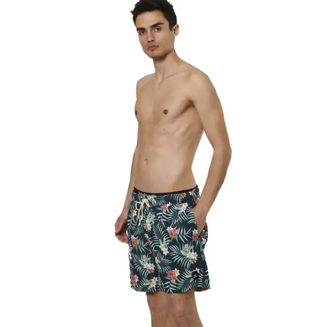 Body Action Men's Crepe Swimming Shorts Φλοράλ 033531-04K (Body Action) - Medium 3