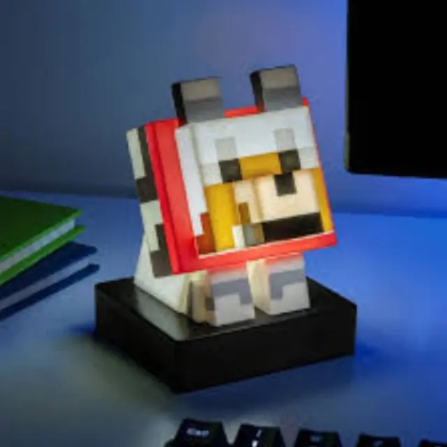 Φωτιστικό διακοσμητικό MINECRAFT - Wolf - Icon Lamp 11cm PP16019MCFID 3