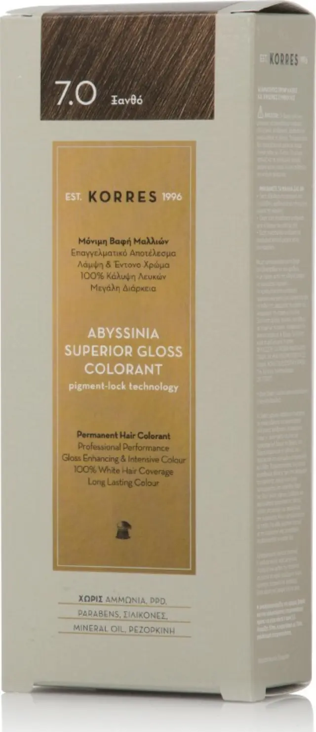 KORRES Abyssinia Superior Gloss Colorant Ξανθό 7.0 50ml