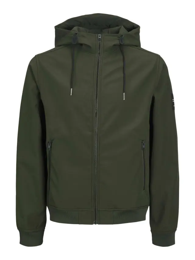 JJEBASIC SOFTSHELL HOOD NOOS Rosin - L
