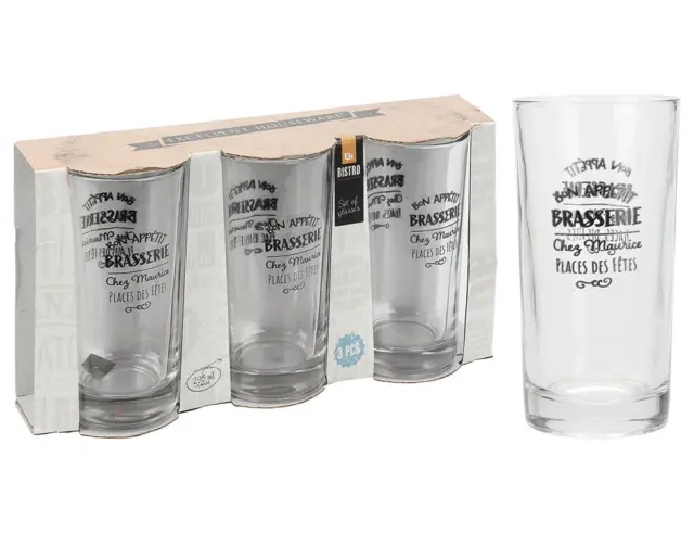 Σετ Γυάλινα Ποτήρια Excellent Houseware χωρητικότητας 295ml - 3 τεμάχια YE6300850 2