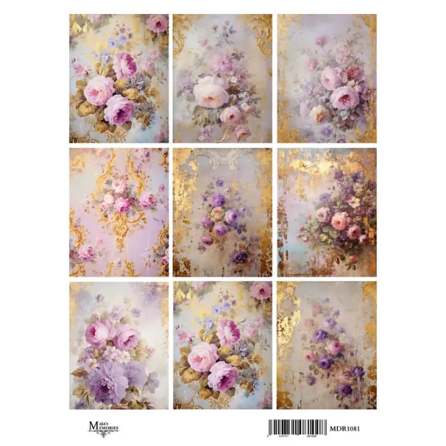 Ριζόχαρτο Maja's Memories, 30x42cm, Μπουκέτα λουλούδια, MDR1081