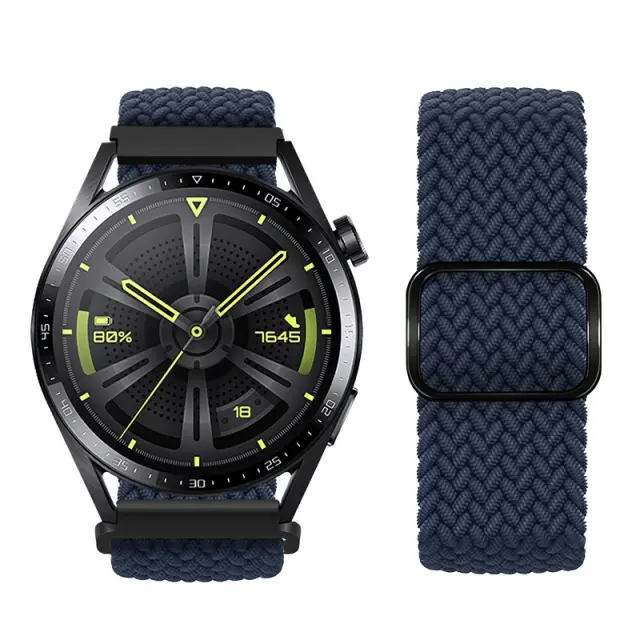 Watchband Hoco WH03 Jane Eyre Series από Ultra-Thin Nylon για Samsung Huawei Xiaomi Vivo κα 20mm Universal Σκούρο Μπλε 2