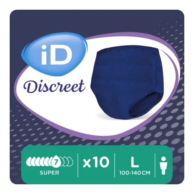 iD Discreet Pants for Men Super Large 100-145 cm – Ανδρικά Εσώρουχα Ακράτειας Pull-up (10 τεμ.)