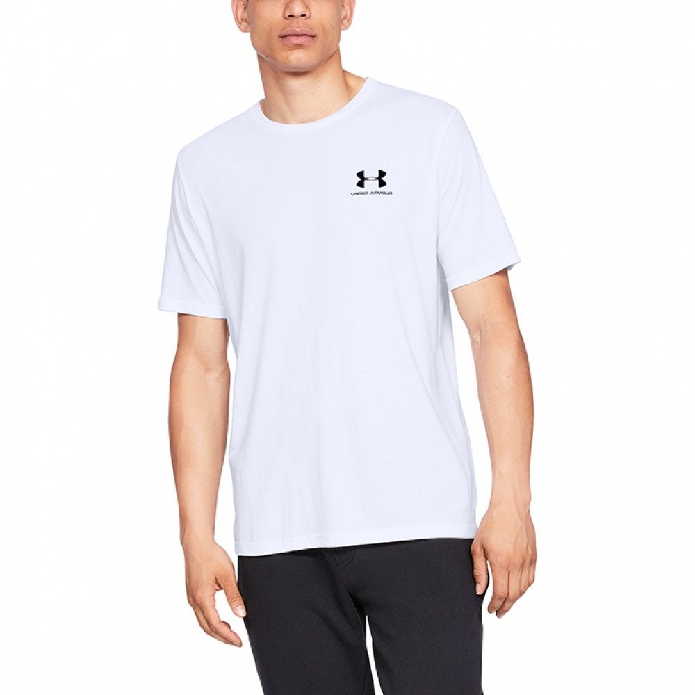 Under Armour Men's Sportstyle Left Chest Shortsleeve T-Shirt Άσπρο 1326799-100 (Under Armour) - Large