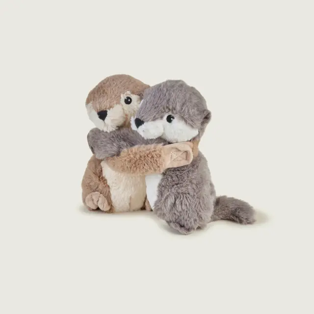 Warmies Hugs Θερμαινόμενο Λούτρινο: Ζευγάρι Βίδρες 2