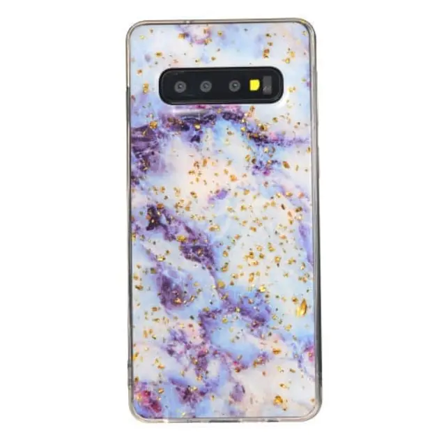 Κομψή Θήκη Σιλικόνης OEM για Samsung Galaxy S10- Marble Gold