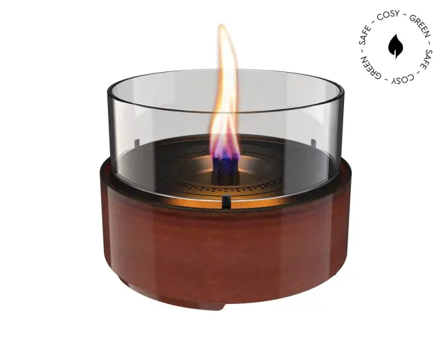 Επιτραπέζια Εστία Φωτιάς Café 18 Reactive Glaze Tenderflame με διάρκεια καύσης 3 - 4 ώρες, χωρητικότητα δεξαμενής 250ml και διαστάσεις 18.2x13.5cm - Amber TF-600283 2