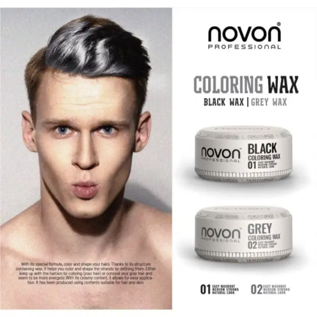 Novon Professional Coloring Wax 01 Black 100ml 2