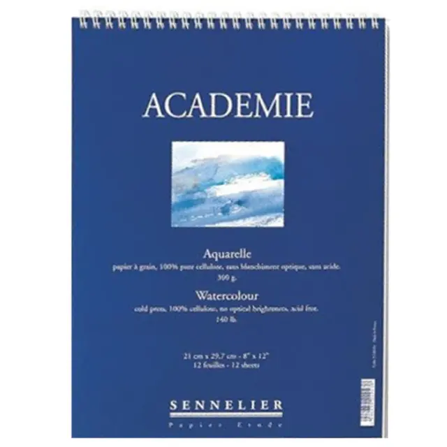 Μπλόκ Sennelier Academie Ακουαρέλας - 21x29.7cm - 12 Φύλλα