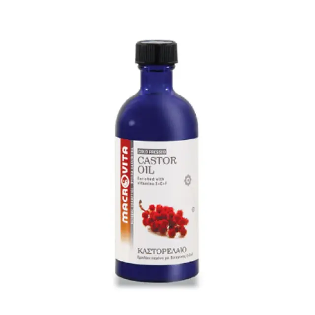 Macrovita Cold Pressed Castor Oil In Natural Oils With Vitamin E Face, Body, Hair, Eyebrow + Eyelashes 100ml
