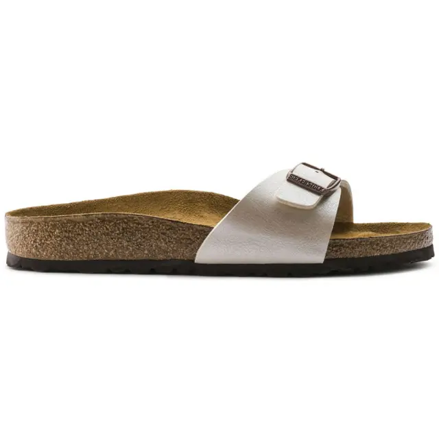 Birkenstock Πέδιλα Γυναικείο Birko-Flor(ανθεκτικό υλικό της Birkenstock-επιτρέπει την επαφή με το νερό) Μπεζ BIR/MADRID GRACEFULL 940153 WHITE PE