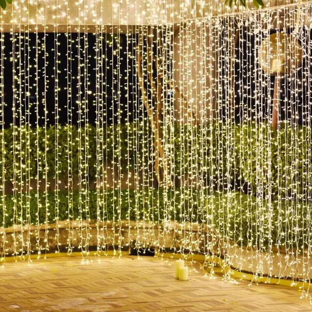 ΛΑΜΠΑΚΙΑ ΚΟΥΡΤΙΝΑ 360 LED 20x18 ΣΕΙΡΕΣ ΘΕΡΜΟ ΛΕΥΚΟ ΣΤΑΘΕΡΑ ΜΕ ΑΝΤΑΠΤΟΡΑ 24VDC & ΔΥΝΑΤΟΤΗΤΑ ΕΠΕΚΤAΣΗΣ MAX 2 ΣΕΤ ME ΚΑΛΩΔΙΟ ΔΙΑΦΑΝΟ IP44 2000x1500mm / X08360121