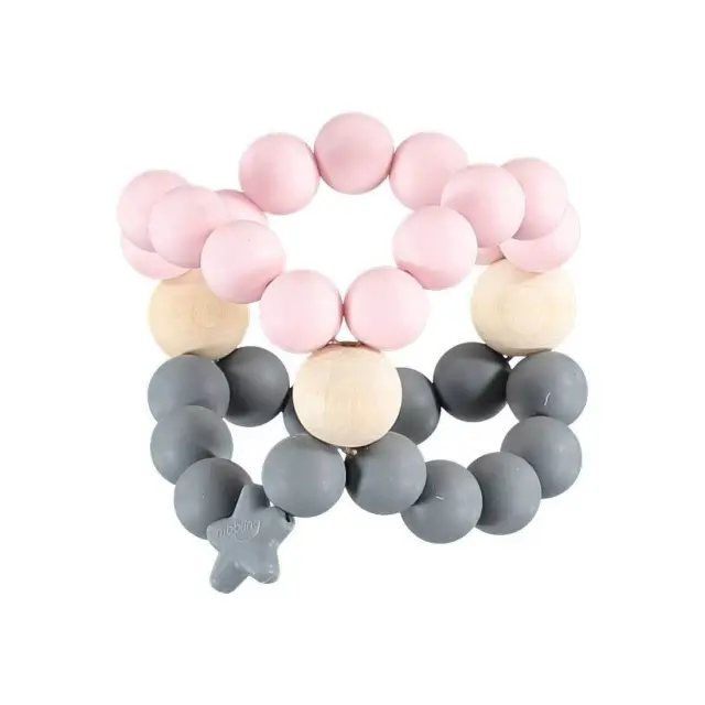 Μασητικό Nibbling Pink-Grey BR75185