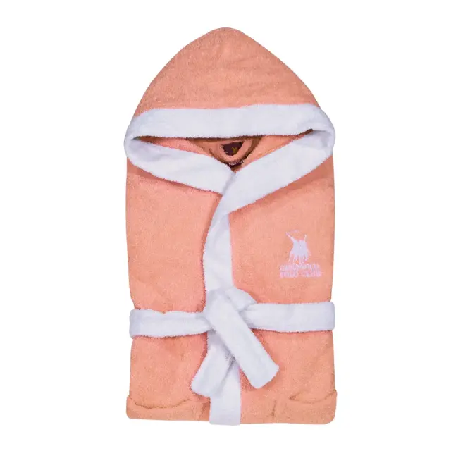 Greenwich Polo Club Παιδικό Μπουρνούζι Logo, Χρώμα Πορτοκαλί - 8-10 Y